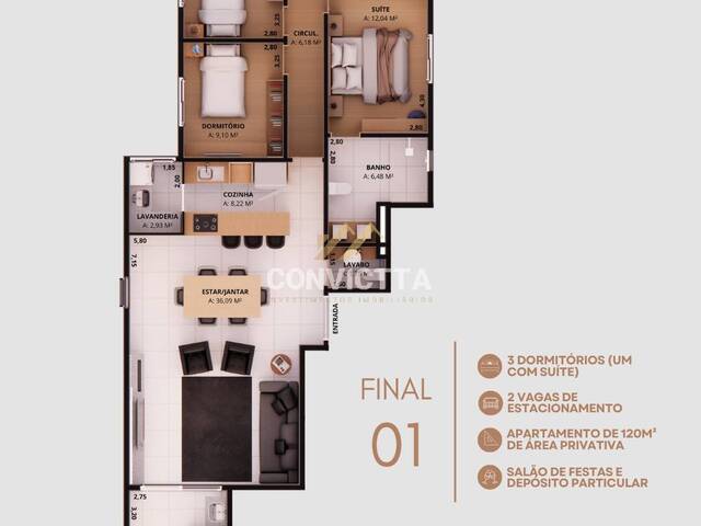 #1643 - Apartamento para Venda em Caxias do Sul - RS - 2